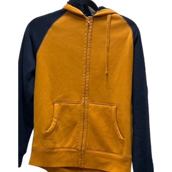 Vintage Sears Gold Blue Zip Up Sweat Jacket Size Small - Picture 5 of 9